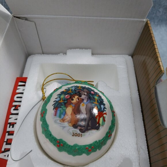 Walt Disney Lady And The Tramp Christmas Ornament Collectible 2001 - Picture 8 of 8